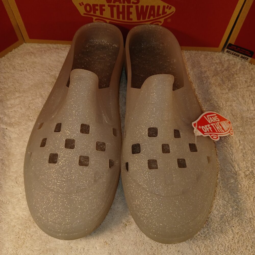 Vans  Unisex Mule T Slip On (Glitter Gray) VN0005V8GF - Picture 7 of 12